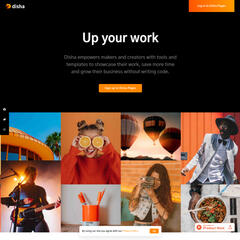 Brand tagline, Web & UX Copy - Disha